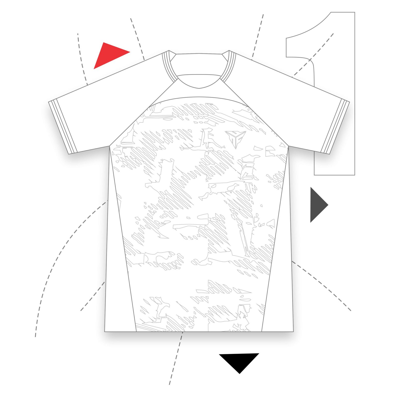 Custom sportswear design process showcasing creative design stage by manufacturer